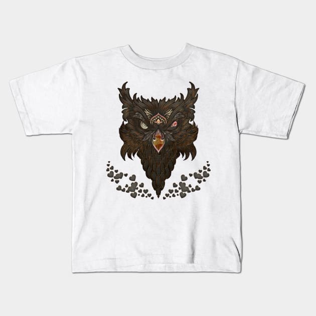 Awesome fantasy  steampunk  owl Kids T-Shirt by Nicky2342